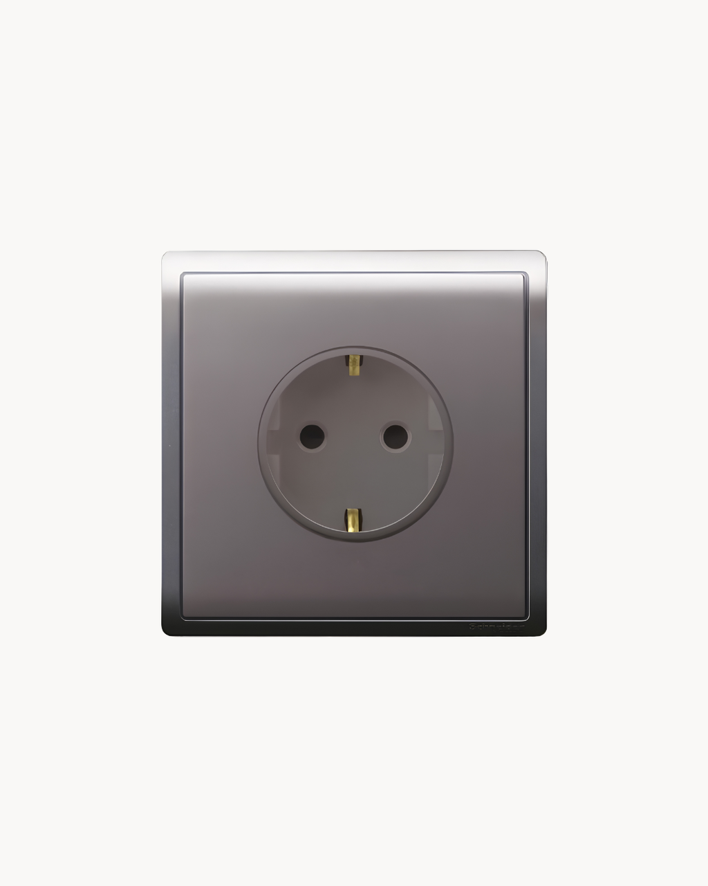 Schneider Pieno 16 A Schuko socket, Aluminium Silver