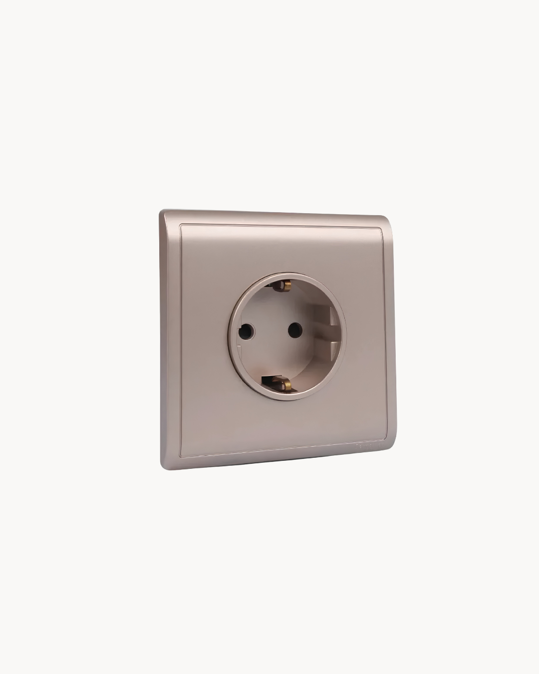 Schneider Pieno 16 A Schuko socket, Wine Gold