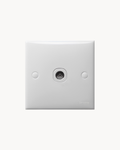 Schneider S-Classic 1 gang TV outlet, white