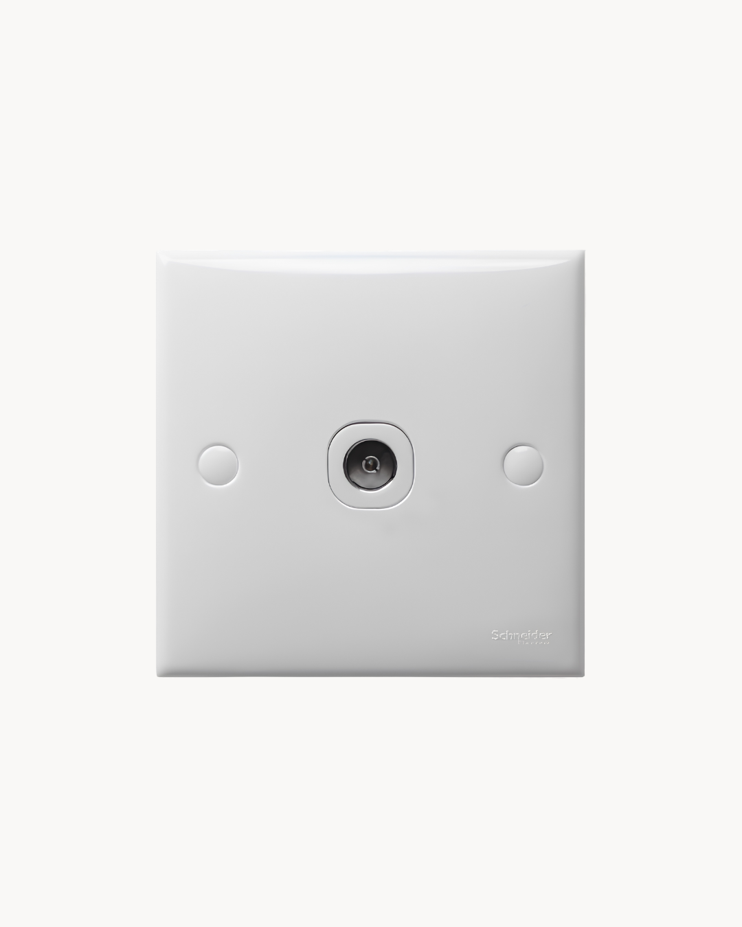 Schneider S-Classic 1 gang TV outlet, white