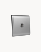 Schneider Pieno 1 gang TV outlet, Aluminium Silver