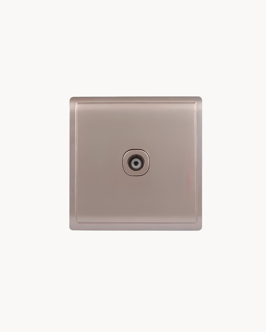 Schneider Pieno 1 gang TV outlet, Wine Gold