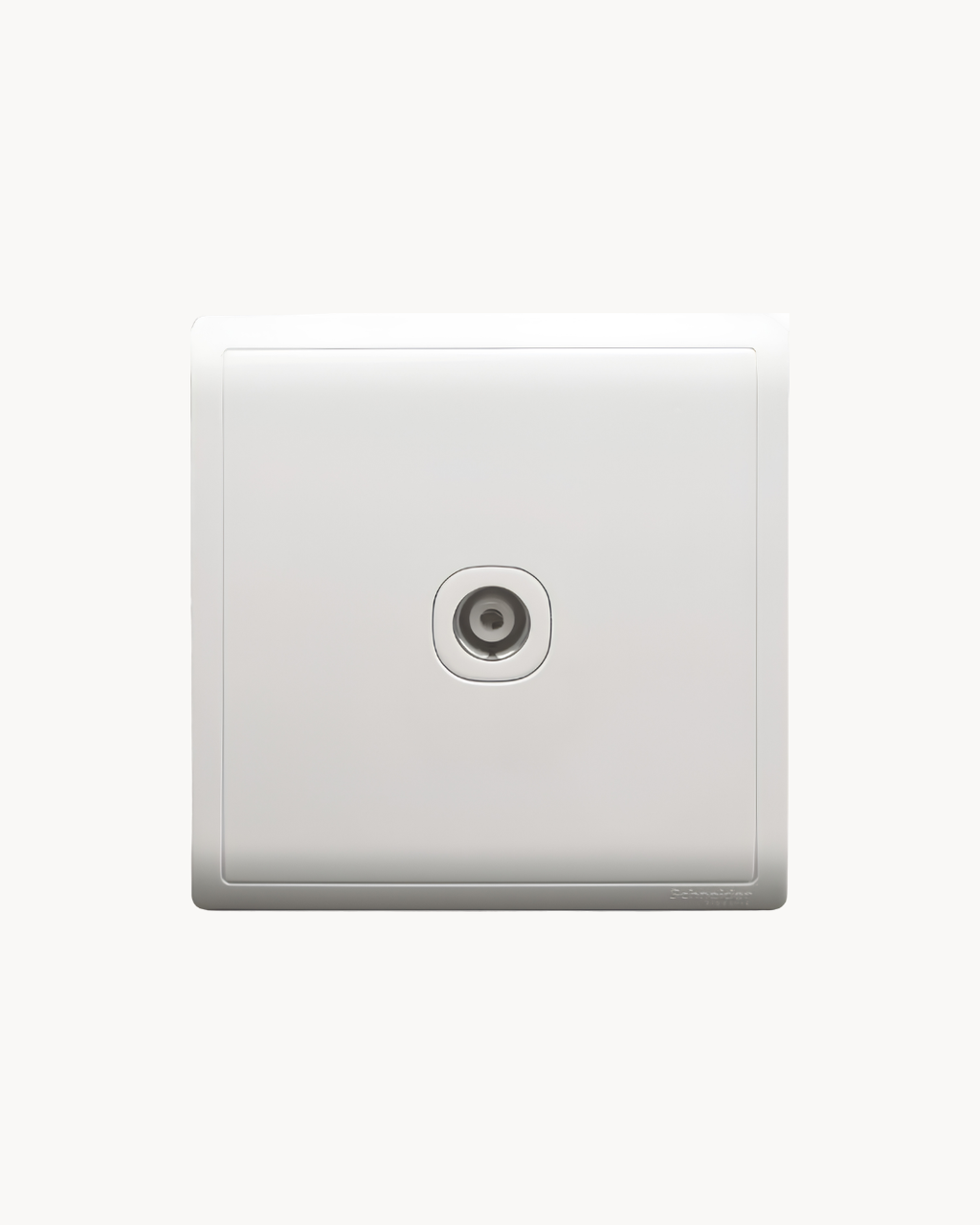 Schneider Pieno 1 gang TV outlet, White
