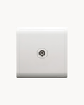 Schneider Pieno 1 gang TV outlet, White