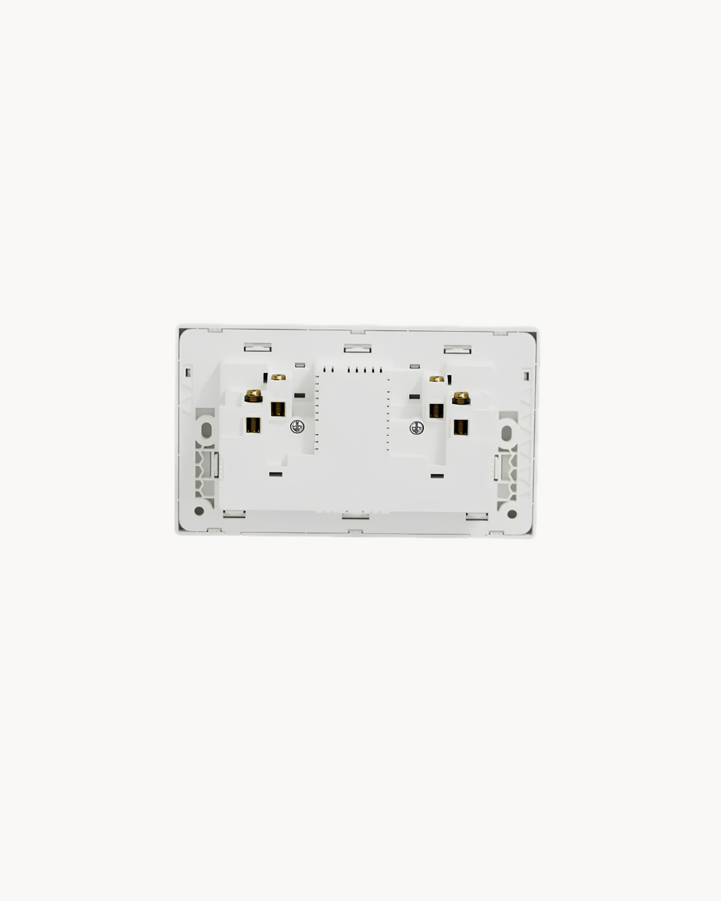 Schneider Vivace E duplex international socket with USB A+C, white, angled view