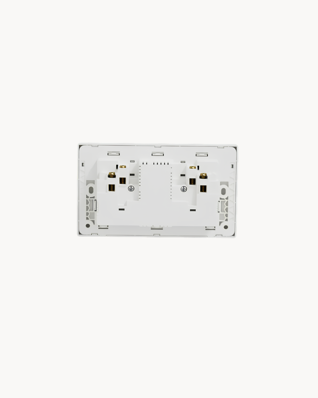 Schneider Vivace E duplex international socket with USB A+C, white, angled view