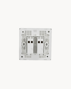 Schneider Vivace E 16AX 2 gang 1 way switch, white, detail view