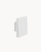 Schneider Vivace E 16AX 3 gang switch, white, angled view