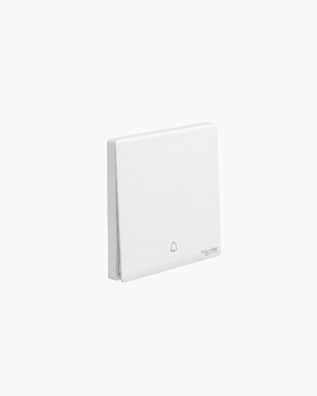 Schneider Vivace E bell press, white, angled view
