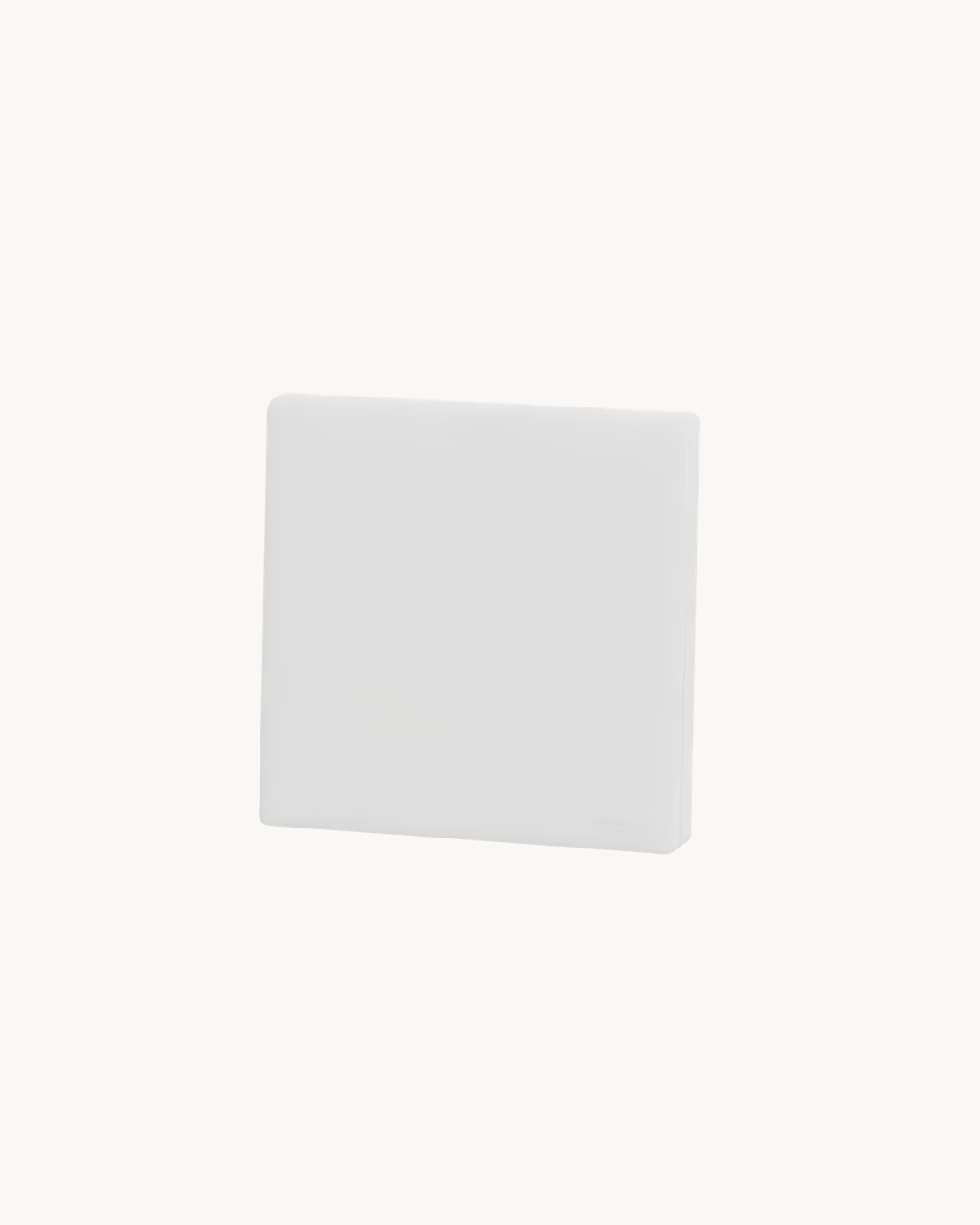Schneider Vivace E 16AX 1 gang 1 way switch, white, detail view