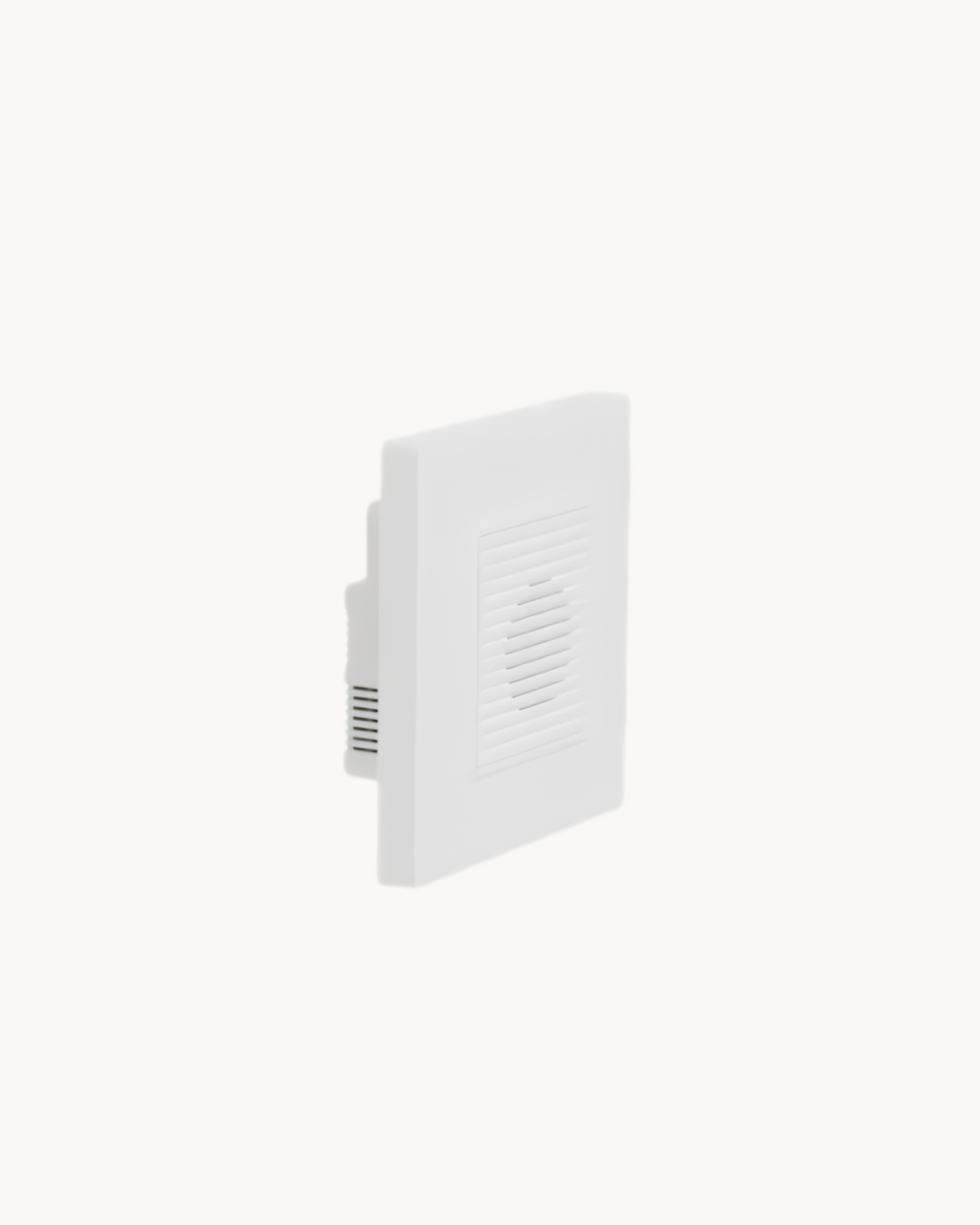 Schneider Vivace E door chime, white, angled view