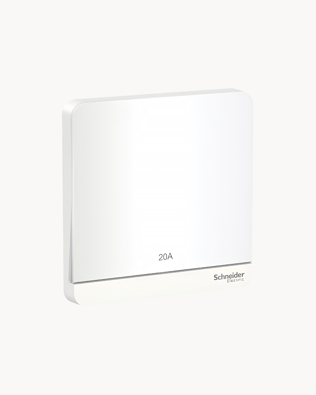 Schneider AvatarOn 20 A double pole switch, White