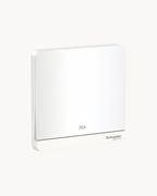 Schneider AvatarOn 20 A double pole switch, White