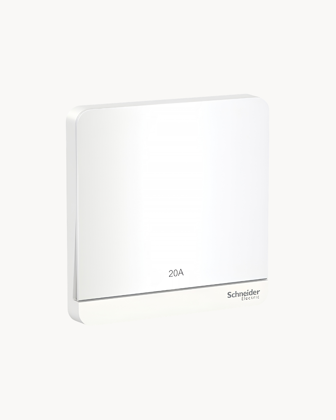 Schneider AvatarOn 20 A double pole switch, White