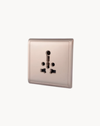 Schneider Pieno 16 A international socket, Wine Gold