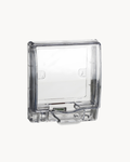 Schneider IP55 weatherproof socket cover, transparent