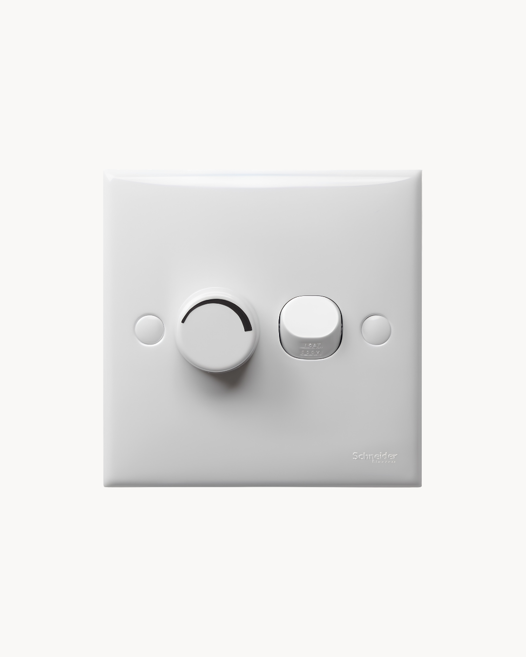 Schneider S-Classic fan speed controller, white