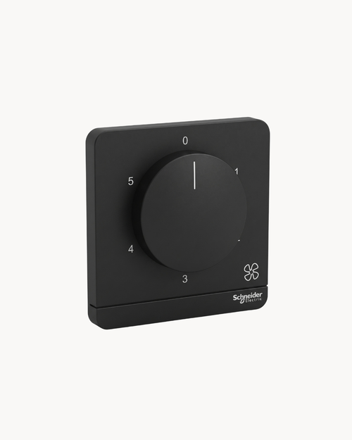 Schneider AvatarOn 5 speed fan controller, Dark Grey