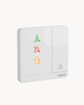 Schneider AvatarOn hotel DND, PCU and bell indicator switch, White