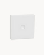 Schneider Vivace E 1 gang shuttered telephone outlet, white