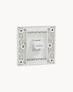 Schneider Vivace E 1 gang shuttered telephone outlet, white, angled view